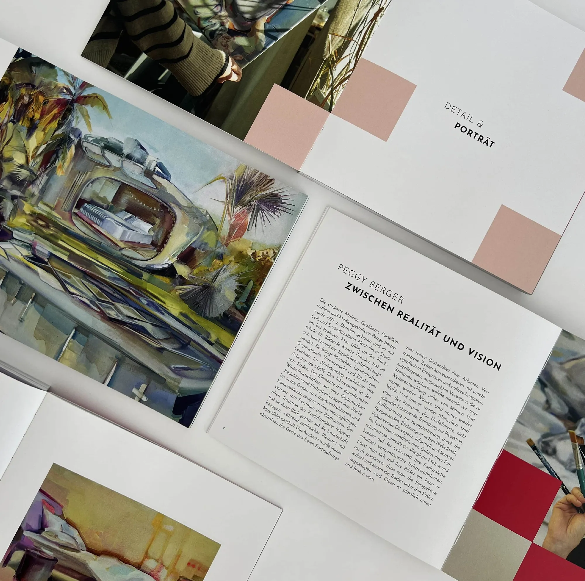 Mehrere Innenseiten des Katalogs